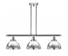  916-3I-PC-MFD-10-PC-LED - Derby - 3 Light - 36 inch - Polished Chrome - Stem Hung - Island Light