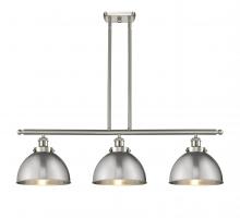  916-3I-SN-MFD-10-SN-LED - Derby - 3 Light - 36 inch - Brushed Satin Nickel - Stem Hung - Island Light