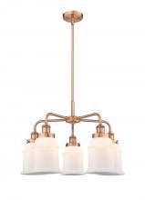  916-5CR-AC-G181 - Canton - 5 Light - 25 inch - Antique Copper - Chandelier