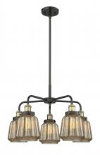  916-5CR-BAB-G146 - Chatham - 5 Light - 26 inch - Black Antique Brass - Chandelier