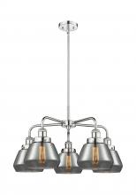  916-5CR-PC-G173 - Fulton - 5 Light - 26 inch - Polished Chrome - Chandelier