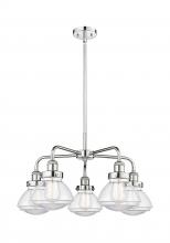  916-5CR-PC-G322 - Olean - 5 Light - 25 inch - Polished Chrome - Chandelier