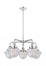  916-5CR-PC-G534 - Oxford - 5 Light - 26 inch - Polished Chrome - Chandelier