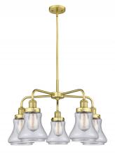  916-5CR-SG-G194 - Bellmont - 5 Light - 25 inch - Satin Gold - Chandelier