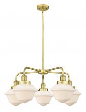  916-5CR-SG-G531 - Oxford - 5 Light - 26 inch - Satin Gold - Chandelier