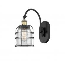  918-1W-BAB-G54-CE - Bell Cage - 1 Light - 6 inch - Black Antique Brass - Sconce