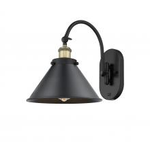  918-1W-BAB-M10-BK-LED - Briarcliff - 1 Light - 10 inch - Black Antique Brass - Sconce