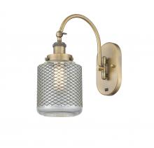  918-1W-BB-G262 - Stanton - 1 Light - 6 inch - Brushed Brass - Sconce