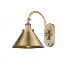 Innovations Lighting 918-1W-BB-M10-BB-LED - Briarcliff - 1 Light - 10 inch - Brushed Brass - Sconce