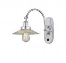  918-1W-PC-G2 - Halophane - 1 Light - 9 inch - Polished Chrome - Sconce