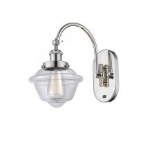  918-1W-PN-G532 - Oxford - 1 Light - 8 inch - Polished Nickel - Sconce