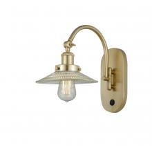 Innovations Lighting 918-1W-SG-G2 - Halophane - 1 Light - 9 inch - Satin Gold - Sconce