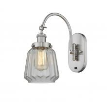  918-1W-SN-G142-LED - Chatham - 1 Light - 7 inch - Brushed Satin Nickel - Sconce