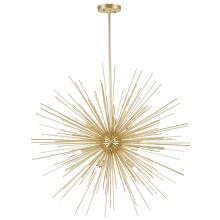  1034P30-9-620 - Savannah 9 Light Chandelier With Gold Leaf Finish