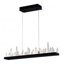  1043P45-101-RC - Juliette LED Chandelier With Black Finish