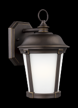  8650701EN3-71 - Calder traditional 1-light LED outdoor exterior medium wall lantern sconce in antique bronze finish