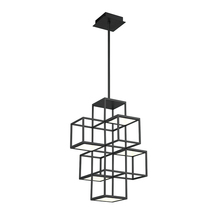  38260-029 - Ferro, 5LT LED Pendant, Blk