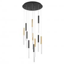  46477-033 - Benicio 11 Light Chandelier in Gold and Black