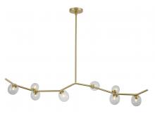  HF4808-CLR - Hampton Collection Eight Light Chandelier