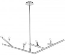  HF8888-PN - The Oaks Collection Polished Nickel Linear 8 Light Fixture