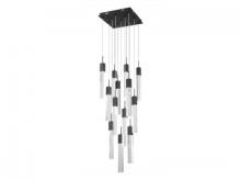  HF1905-13-GL-BK - The Original Glacier Avenue Collection Black 13 Light Pendant Fixture