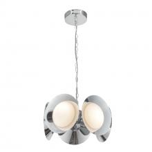  CH77916-CH/OP-UNV - Cleo 16-in Chrome/Opal Glass LED Chandelier