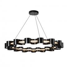  CH18035-GBK - Nami 35-in Gloss Black LED Chandelier