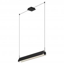  LP73536-BK/WH - Phoenix 36-in Black/White LED Linear Pendant