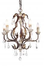  CHAN8136-5 - Bertina 5-light Iron & Crystal Chandelier