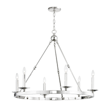  3206-PN - 6 LIGHT CHANDELIER