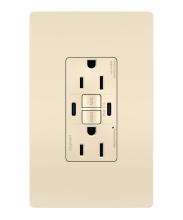  1597TRUSBCCLA - radiant® Tamper-Resistant 15A Duplex Self-Test GFCI Receptacles with SafeLock® Protection, Type C/C 