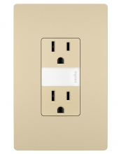  NTL885TRICC6 - radiant® 15A Tamper-Resistant Outlet with Night Light, Ivory