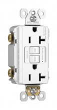  2097TRWCCD12 - radiant? Tamper-Resistant 20A Duplex Self-Test GFCI Receptacle with SafeLock? Protection, White