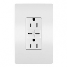  R26USBCC6WPWCCV4 - radiant? 15A Tamper-Resistant Ultra-Fast USB Type C/C Outlet, White