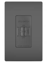  2087BK - radiant? Dead Front 20A Duplex Self-Test GFCI Receptacles with SafeLock? Protection, Black