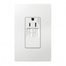  1597TRSGLAPLW - radiant? 15A Simplex Sensitive Appliance GFCI Receptacle, White