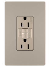  1597TRNICC4 - radiant® Tamper-Resistant 15A Duplex Self-Test GFCI Receptacles with SafeLock® Protection, Nickel CC