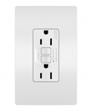  1597W - radiant? 15A Duplex Self-Test GFCI Receptacles with SafeLock? Protection, White