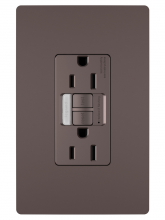  1597NTLTRDBCC4 - radiant® Tamper-Resistant 15A Duplex Self-Test GFCI Receptacles with SafeLock® Protection and Night 