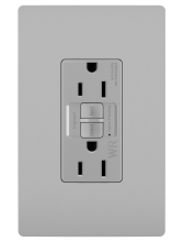  1597TRWRGRY - radiant® Tamper-Resistant Weather-Resistant 15A Duplex Self-Test GFCI Receptacles with SafeLock® Pro