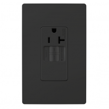  2097TRSGLBK - radiant? Tamper-Resistant 20A Simplex Self-Test GFCI Receptacles with SafeLock? Protection, Black