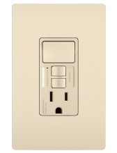  1597SWTTRLACCD4 - radiant® Combination Single Pole Switch and Tamper-Reistant 15A Duplex Self-Test GFCI Receptacles wi