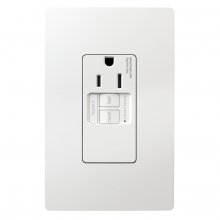  1597TRSGLW - radiant? Tamper-Resistant 15A Simplex Self-Test GFCI Receptacles with SafeLock? Protection, White