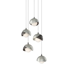  131125-SKT-LONG-14-85-GG0711 - Brooklyn 5-Light Double Shade Pendant