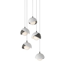  131125-SKT-LONG-20-02-GG0711 - Brooklyn 5-Light Double Shade Pendant