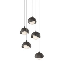  131125-SKT-LONG-20-14-GG0711 - Brooklyn 5-Light Double Shade Pendant