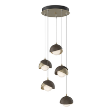  131125-SKT-STND-84-05-GG0711 - Brooklyn 5-Light Double Shade Pendant