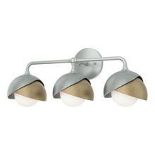  201375-SKT-82-84-GG0711 - Brooklyn 3-Light Double Shade Bath Sconce