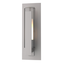  307281-SKT-78-ZU0660 - Vertical Bar Fluted Glass Small Outdoor Sconce