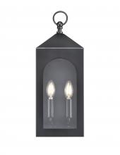  7802-PBK - Bratton 2-Light Outdoor Wall Sconce Powder Coated Black